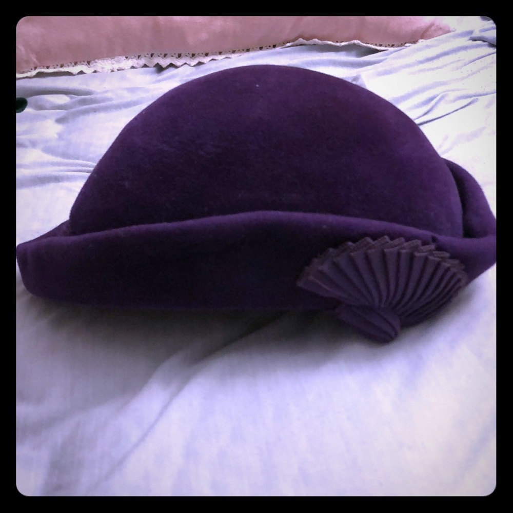 Purple vintage hat